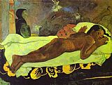 Paul Jacques Aime Baudry Paintings - Manao tupapau by Paul Gauguin